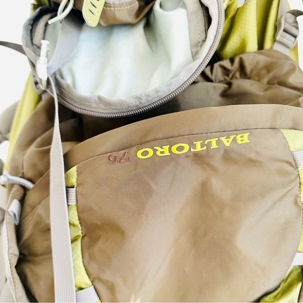 NEW GREGORY Unisex Sold Out Baltoro 75 Backpacking Pack Moss Green Tan Backpack - Picture 4 of 11